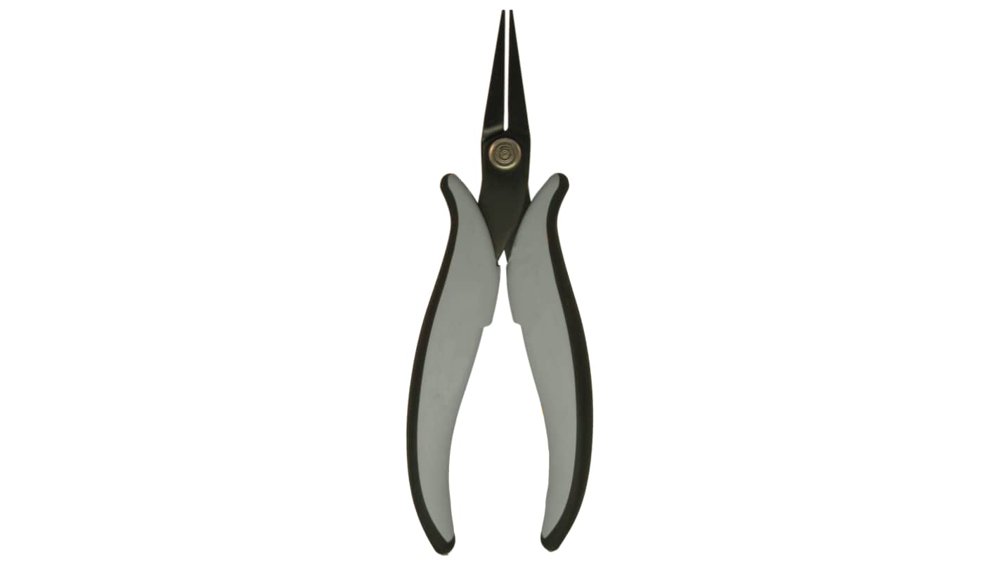 RS PRO Nose pliers, 160mm Overall, Flat Tip, 28mm Jaw, ESD