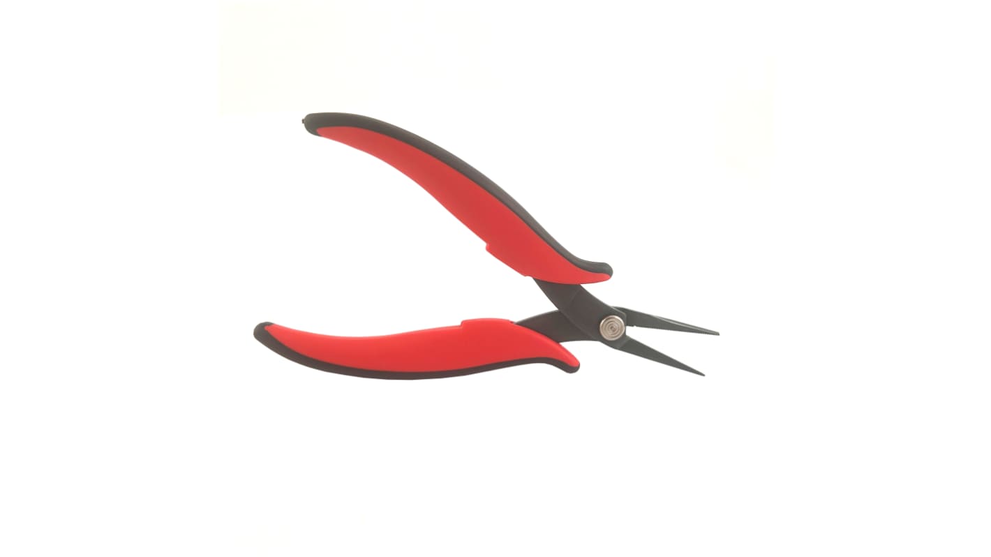 RS PRO Nose pliers, 160mm Overall, Flat Tip, 28mm Jaw