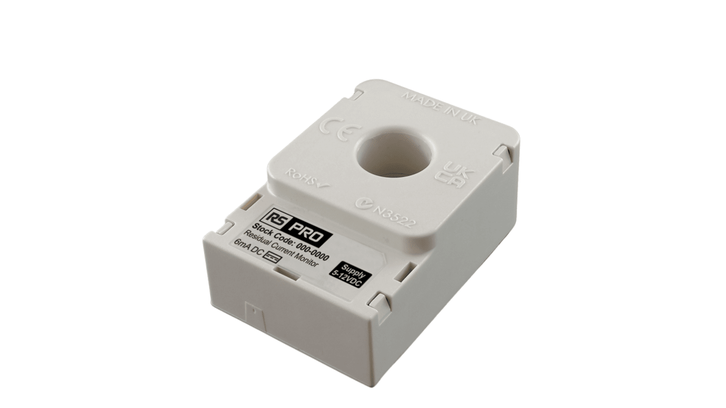 RS PRO Residual Current Transformer, 32A Input, 13.5mm Bore, 5 → 12 V dc