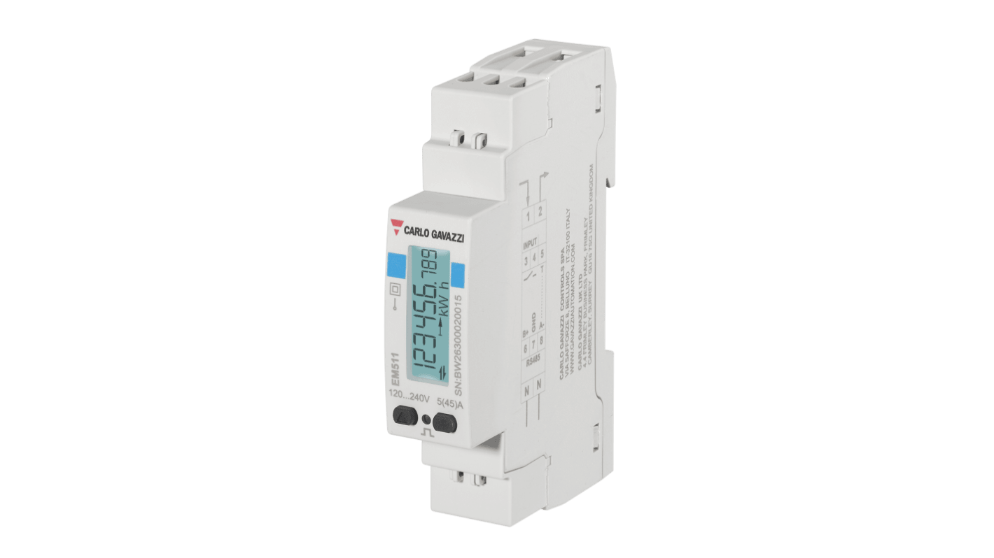 Carlo Gavazzi 1 Phase LED Energy Meter, Type Energy Meter
