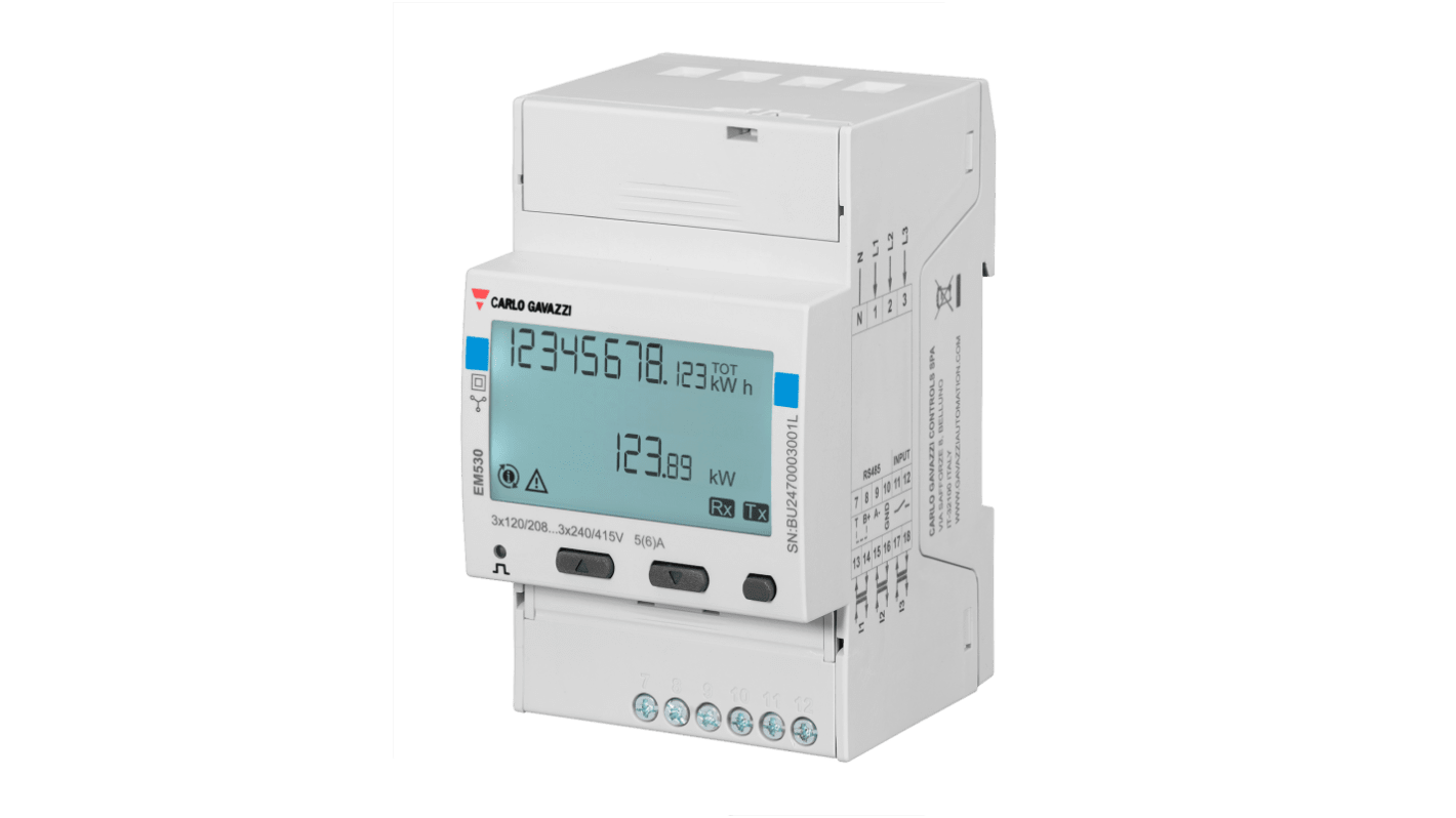 Carlo Gavazzi 3 Phase LED Energy Meter, Type Energy Meter
