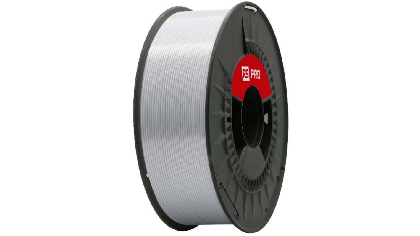 RS PRO 2.85mm White PLA 3D Printer Filament, 1kg
