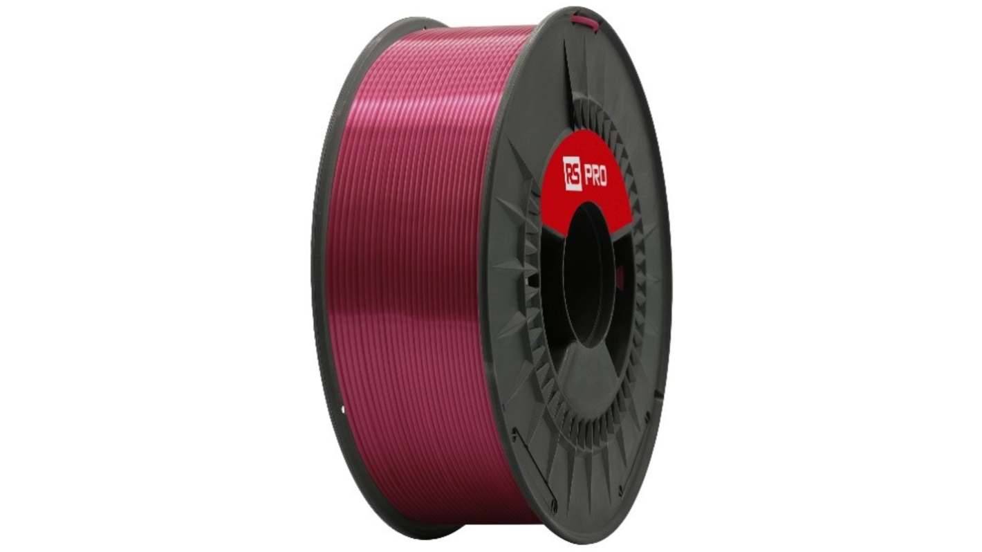 RS PRO 2.85mm Pink PLA 3D Printer Filament, 1kg
