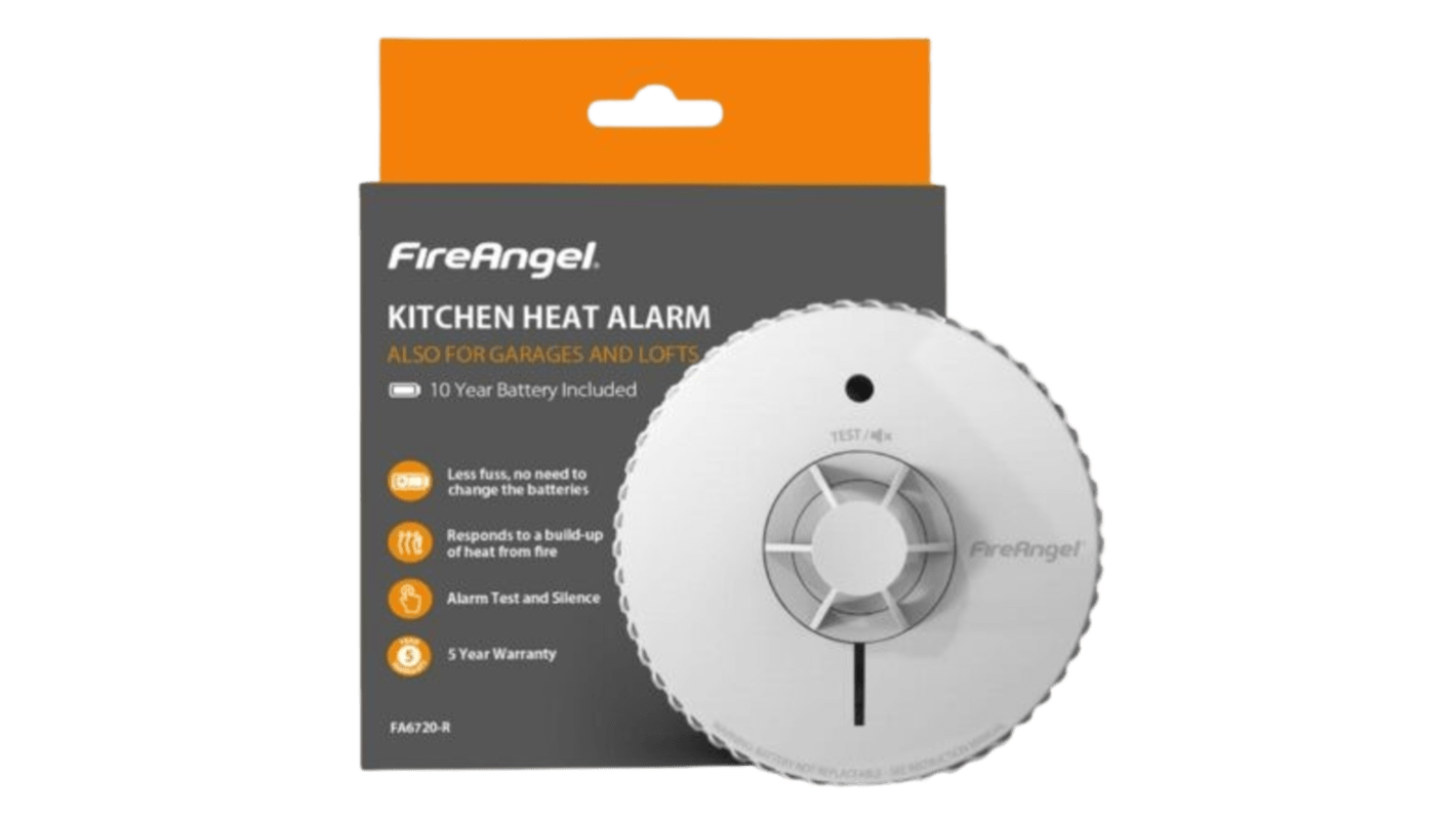 Alarm dymowy, seria: FA6720, typ: Czujka dymu, 85dB, 3V dc, Tworzywo sztuczne ABS