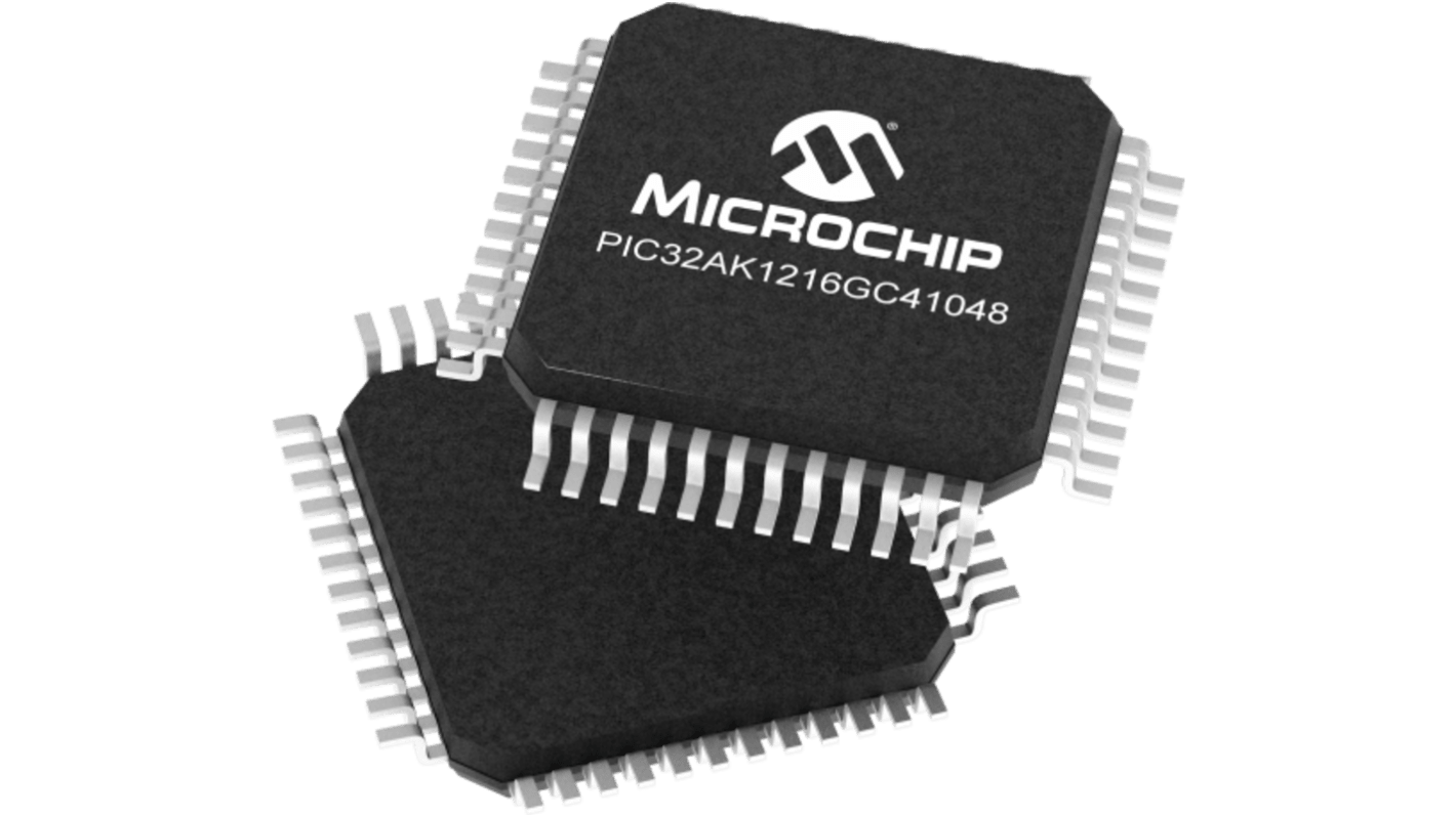 Microchip マイコン, 32 bit MPU, 200MHz, 128 kB, フラッシュ, 48-Pin TQFP