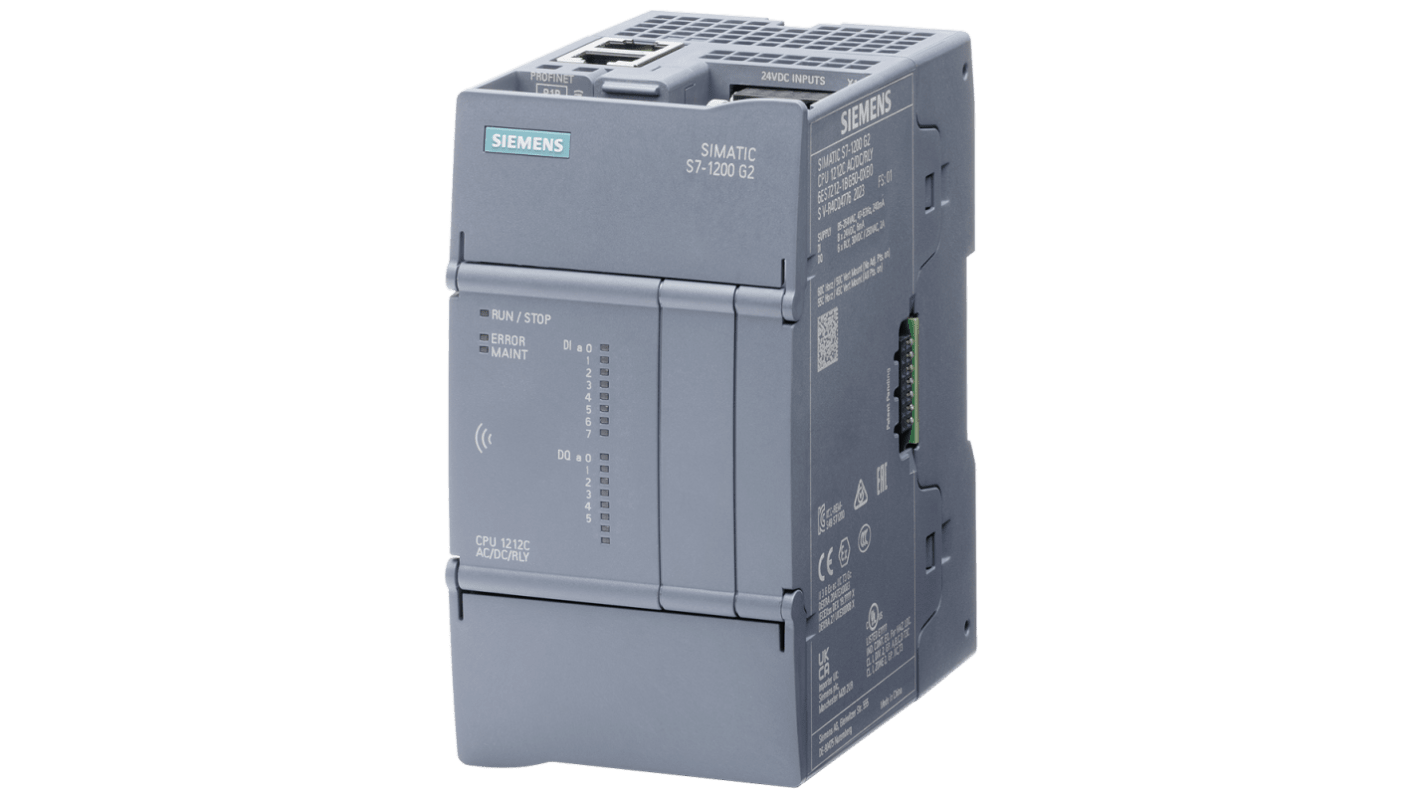 Siemens 6ES7系列 PLC CPU, 8路数字输入数字输出, 24V电源