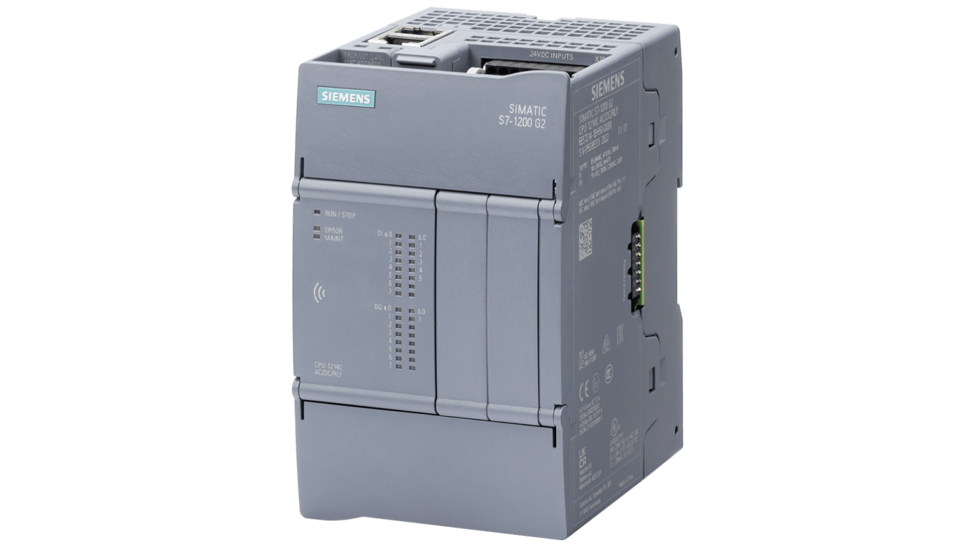 Siemens 6ES7系列 PLC CPU, 14路数字输入数字输出, 24V电源