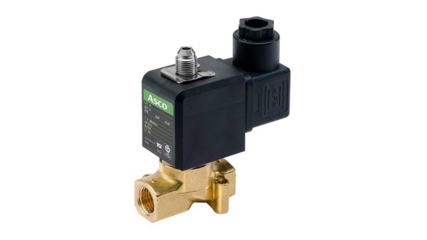 EMERSON ? ASCO Solenoid Valve G356C152S1V01F1, 3 port(s) , NC, 24 V, 1/4in