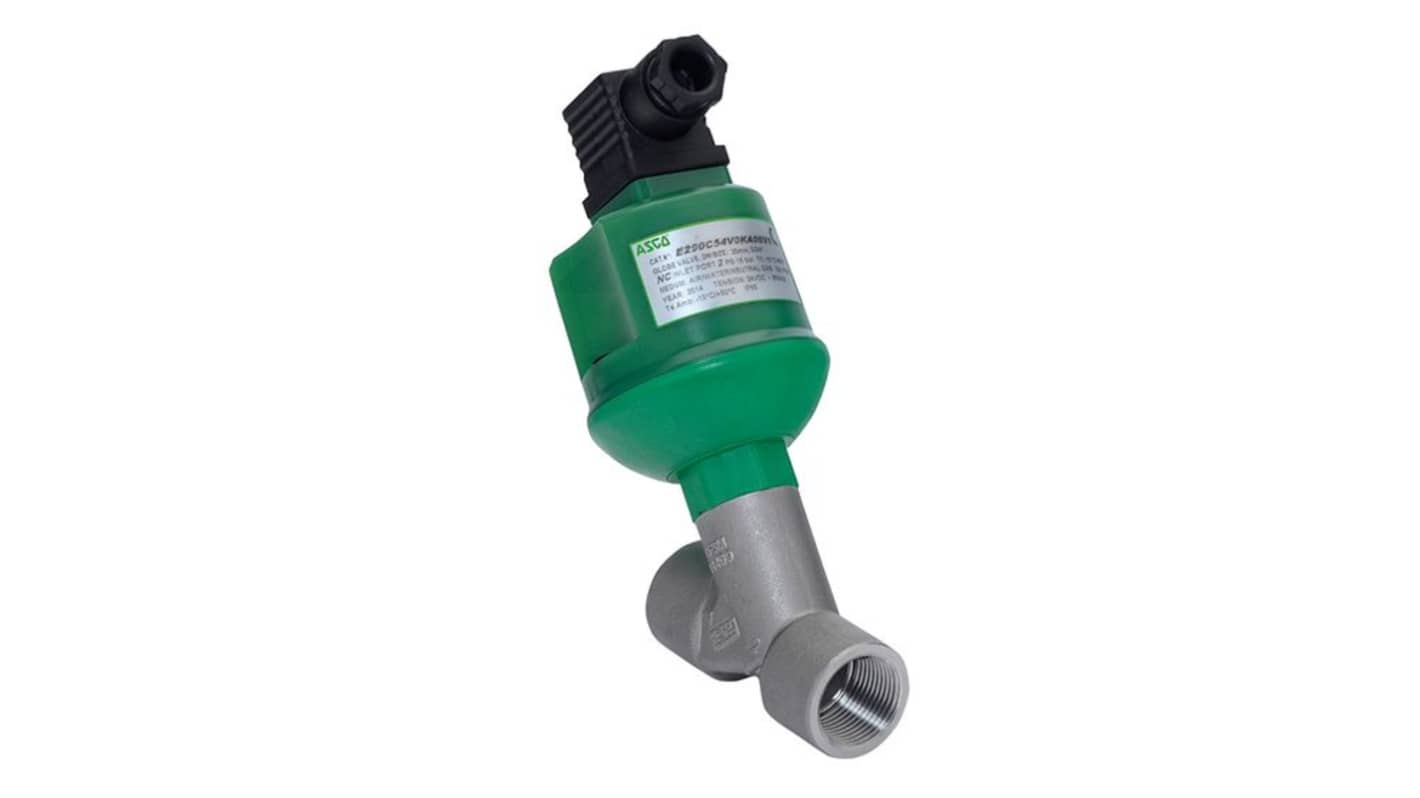 EMERSON ? ASCO Pneumatic Actuated Valve, G 3/8in to G 3/8in, 6 Bar