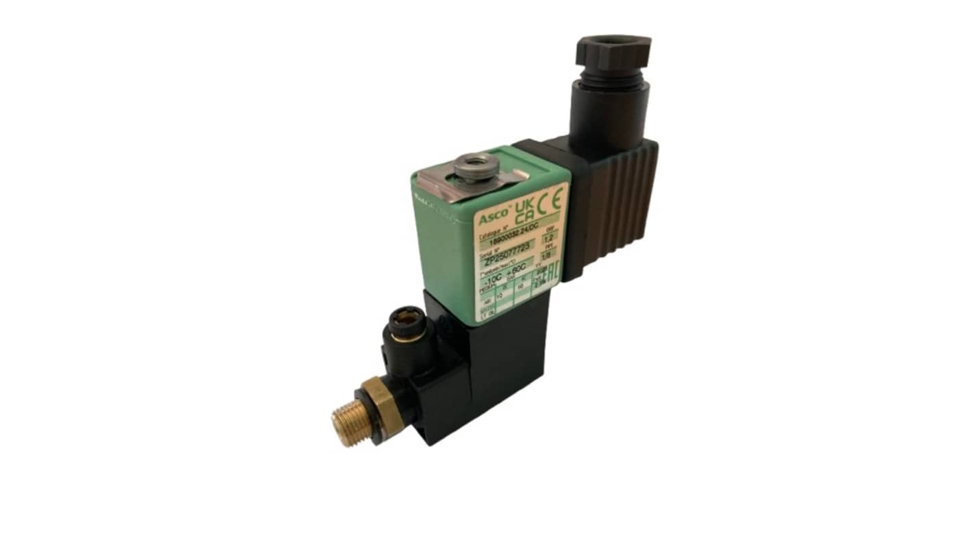 EMERSON ? ASCO Solenoid Valve 18900032.110/DC, 3 port(s) , NC, 110 V, 3/4in