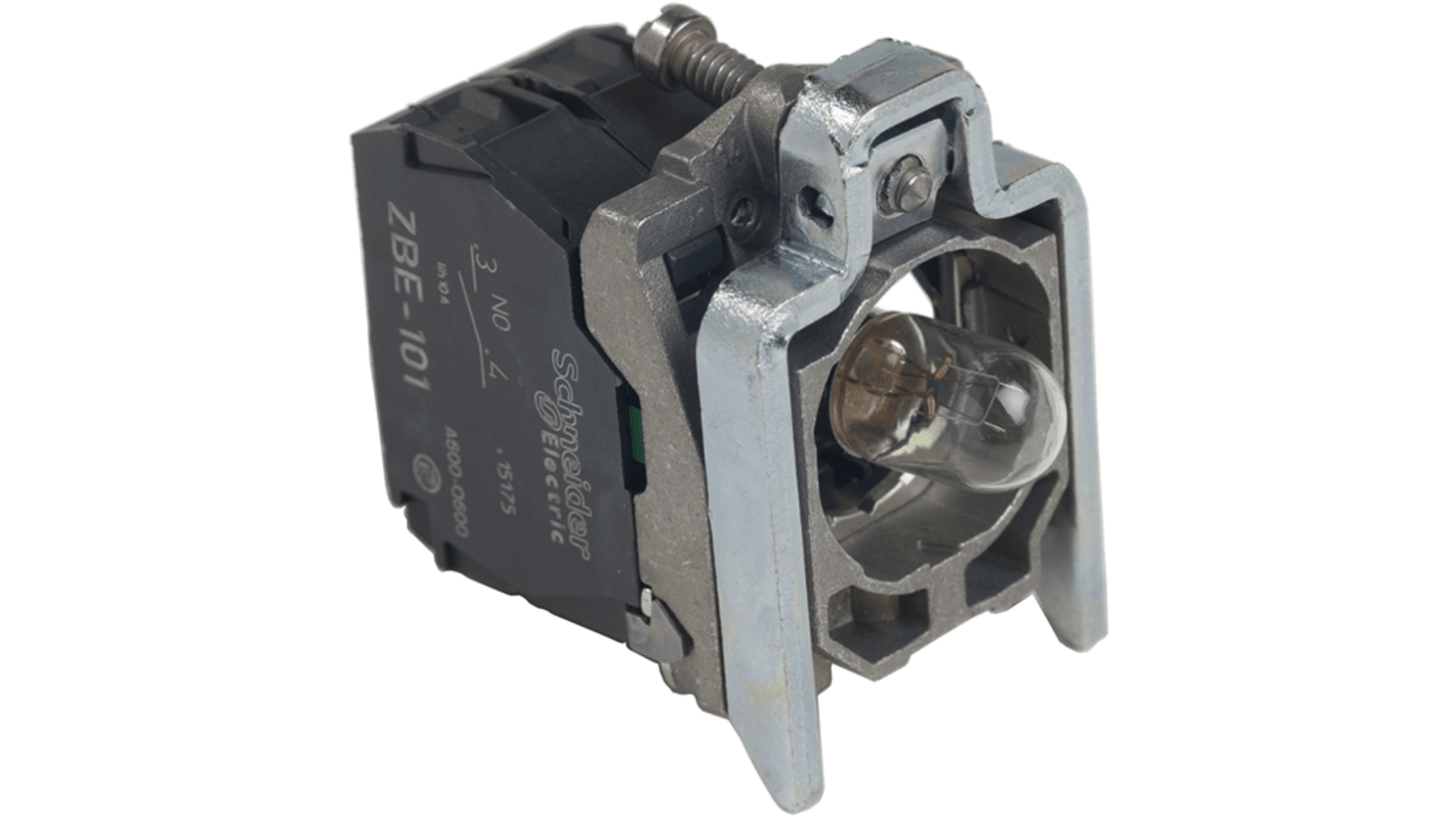 Schneider Electric 押しボタンコンタクトブロック 1NO 24V ZB4BW06124