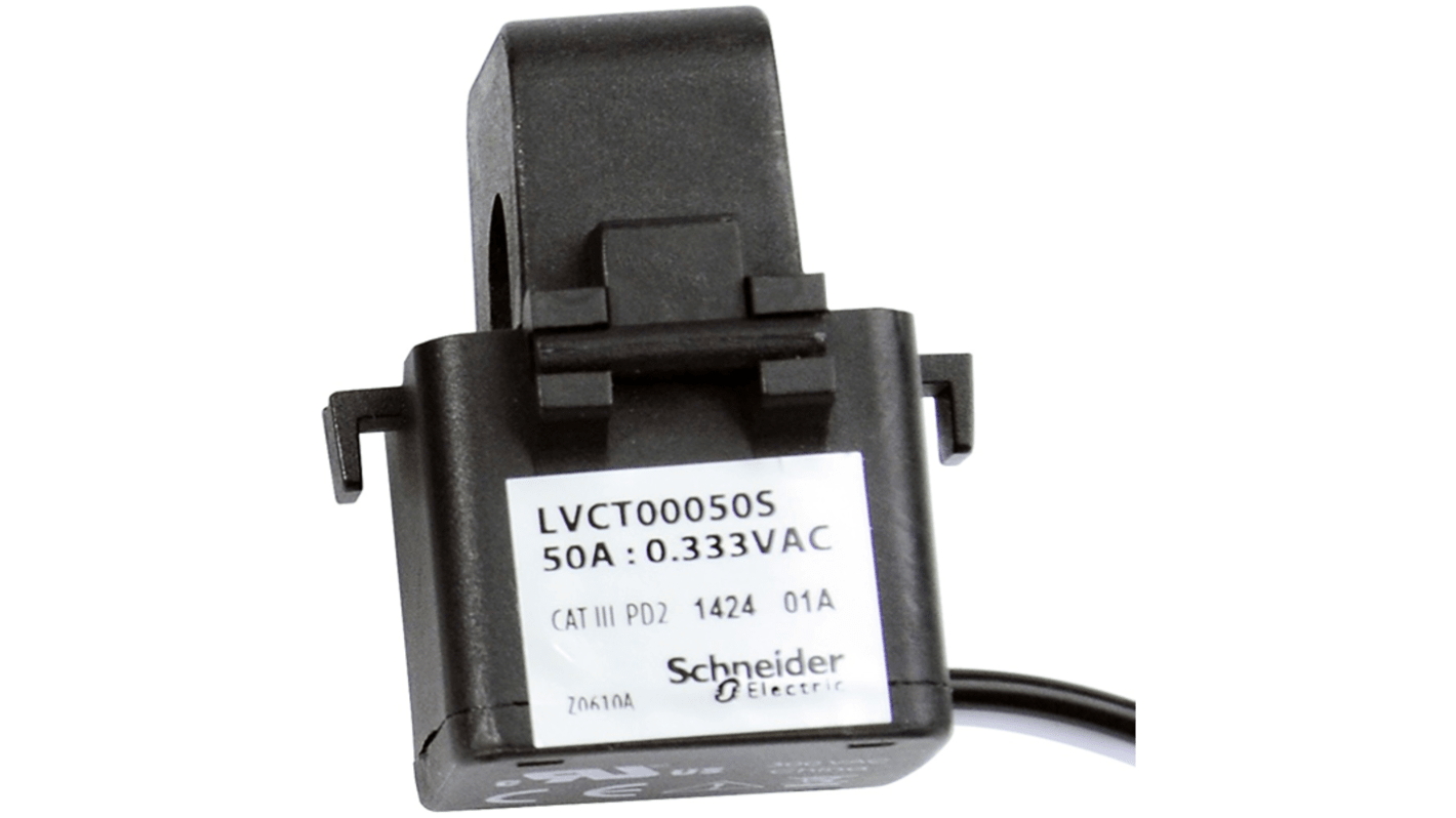 Schneider Electric LVCT Series Split Core Current Transformer, 50A Input, 50 A Output, 10mm Bore, 0.333 V