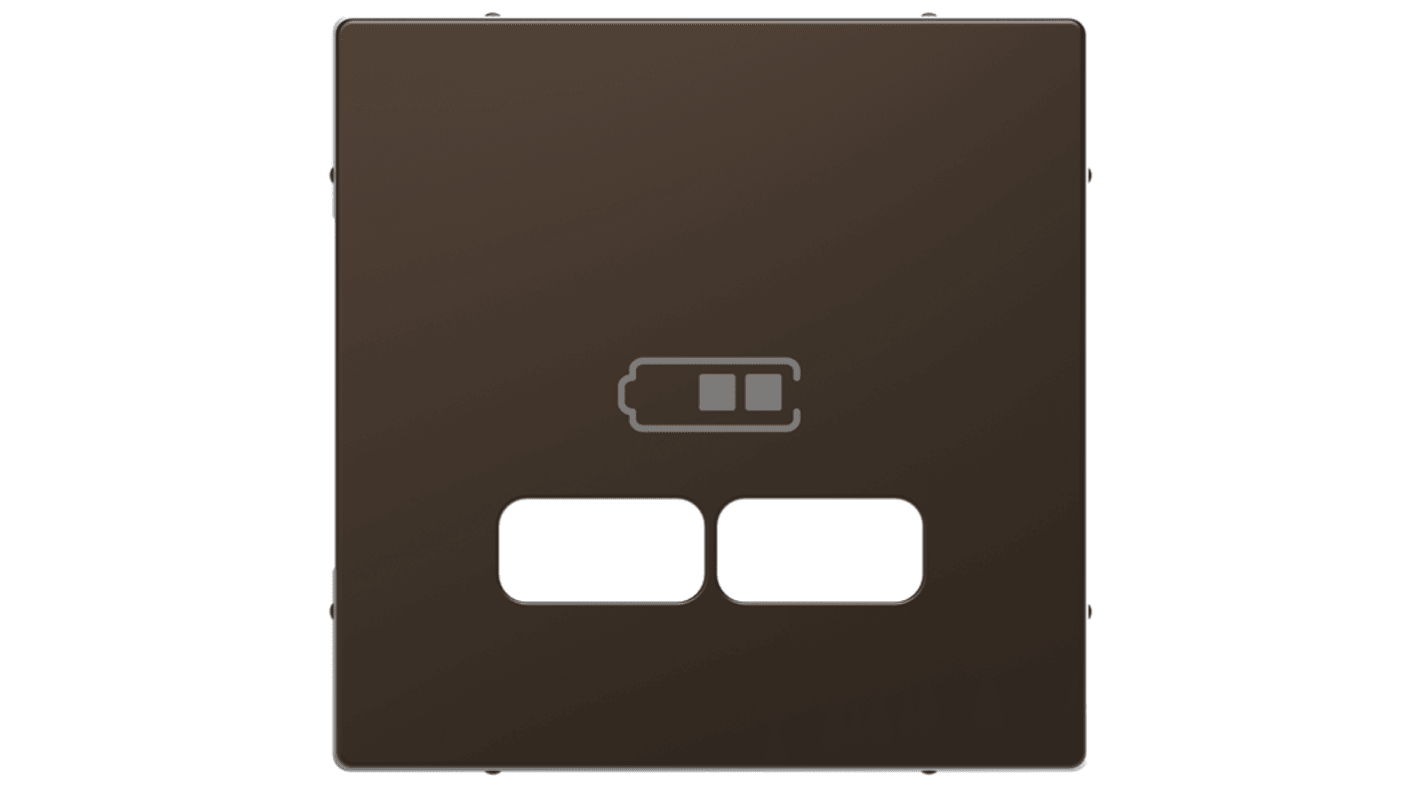 Schneider Electric Brown 2 Gang Cover Plate