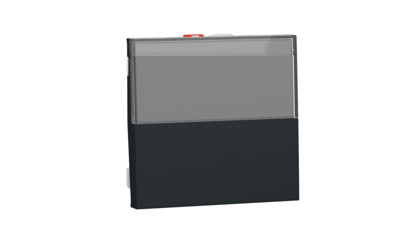 Schneider Electric Anthracite Push Button Light Switch, 2 Way, 1 Gang, Unica