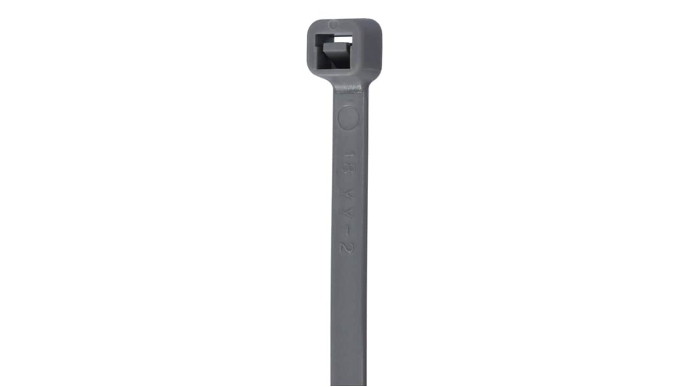 NEMIQ Cable Tie, , 102mm x 2.5 mm, Grey Nylon, Pk-100