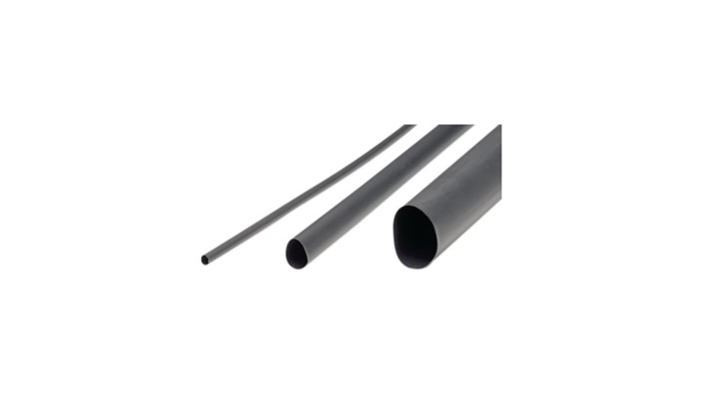 nVent RAYCHEM Adhesive Lined Heat Shrink Tube, Black 4mm Sleeve Dia. x 1.2m Length 4:1 Ratio, ATUM Series