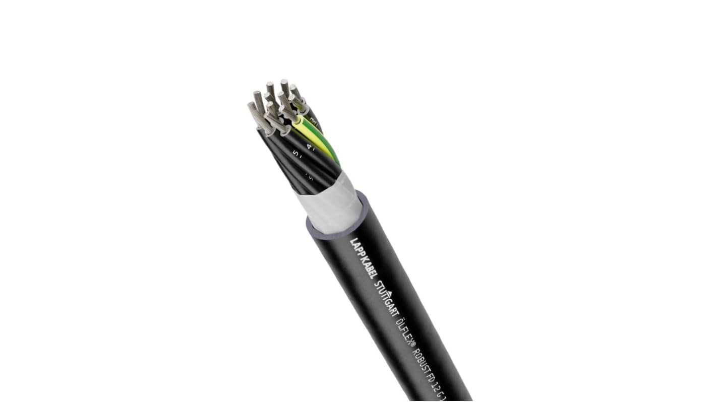 Lapp Olflex Robust Control Cable, 25 Cores, 0.75 mm², Unscreened, Black Thermoplastic Elastomers TPE Sheath, 19 AWG