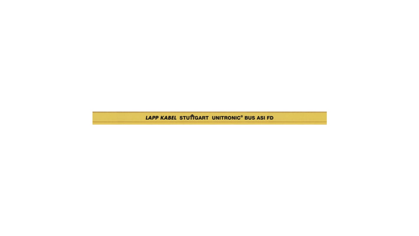 Lapp UNITRONIC BUS Series Bus Cable, 2 Cores, 1.5 mm², Unscreened, 16 AWG, Unshielded Shield, Flat Cable