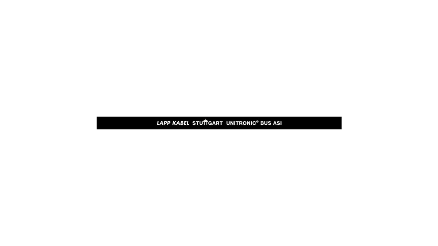 Lapp UNITRONIC BUS Series Bus Cable, 2 Cores, 1.5 mm², Unscreened, 16 AWG, Unshielded Shield, Flat Cable