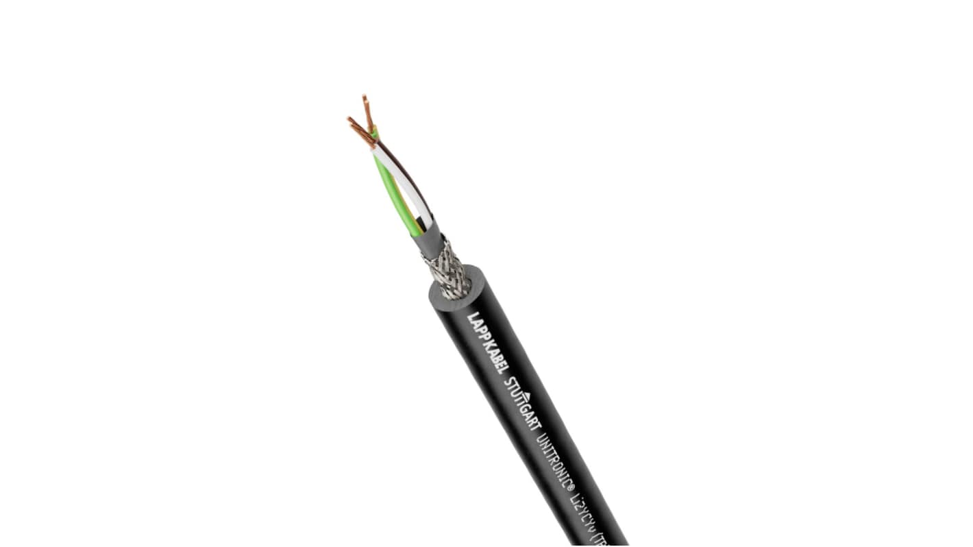 Lapp UNITRONIC Series Data Cable, 16 Cores, 0.5 mm², Screened, 20 AWG, Copper Braid Shield, Unitronic Li2YCY Cable