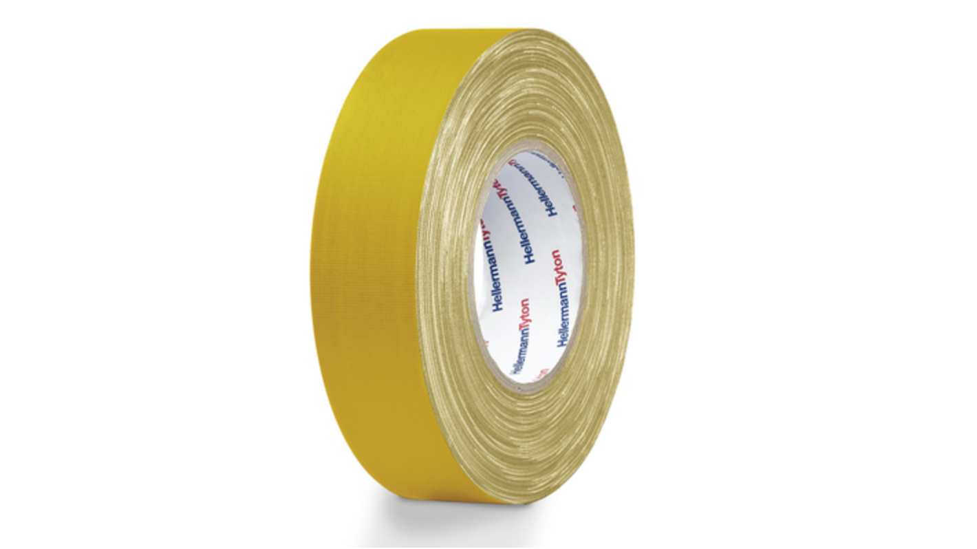 HellermannTyton HellermannTyton Yellow Cotton Cloth Tape, 19mm x 10m