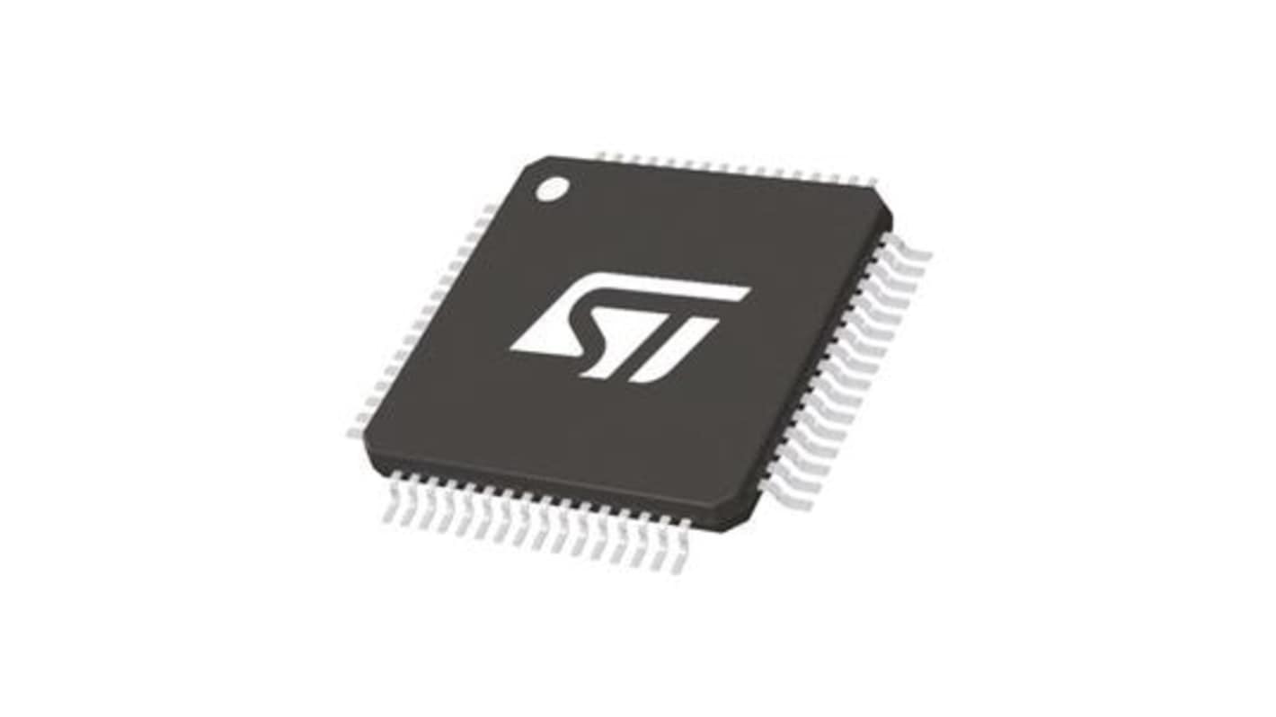 STMicroelectronics STM32U385RGT6TR, 32bit ARM Cortex M33 Microcontroller, STM32U3, 96MHz, 1 Mbyte Flash, 64-Pin LQFP