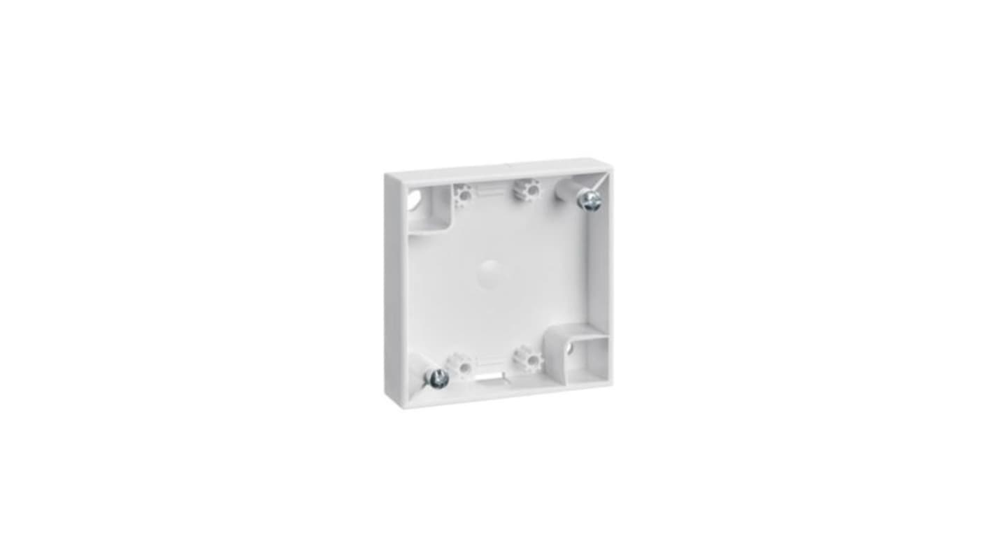 Berker INTEGRO White Back Box, Wall Mount, 1 Gangs, 59.5 x 59.5mm