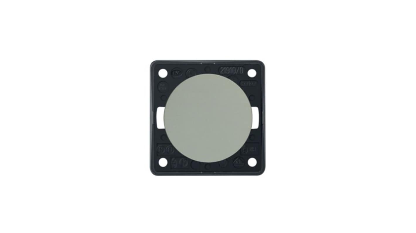 Berker Chrome Push Button Light Switch, 1 Gang, INTEGRO