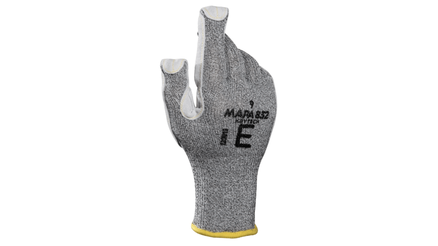 Mapa KryTech 832 Black, Grey Polyurethane Abrasion Resistant, Cut Resistant, General Purpose, Puncture Resistant, Tear