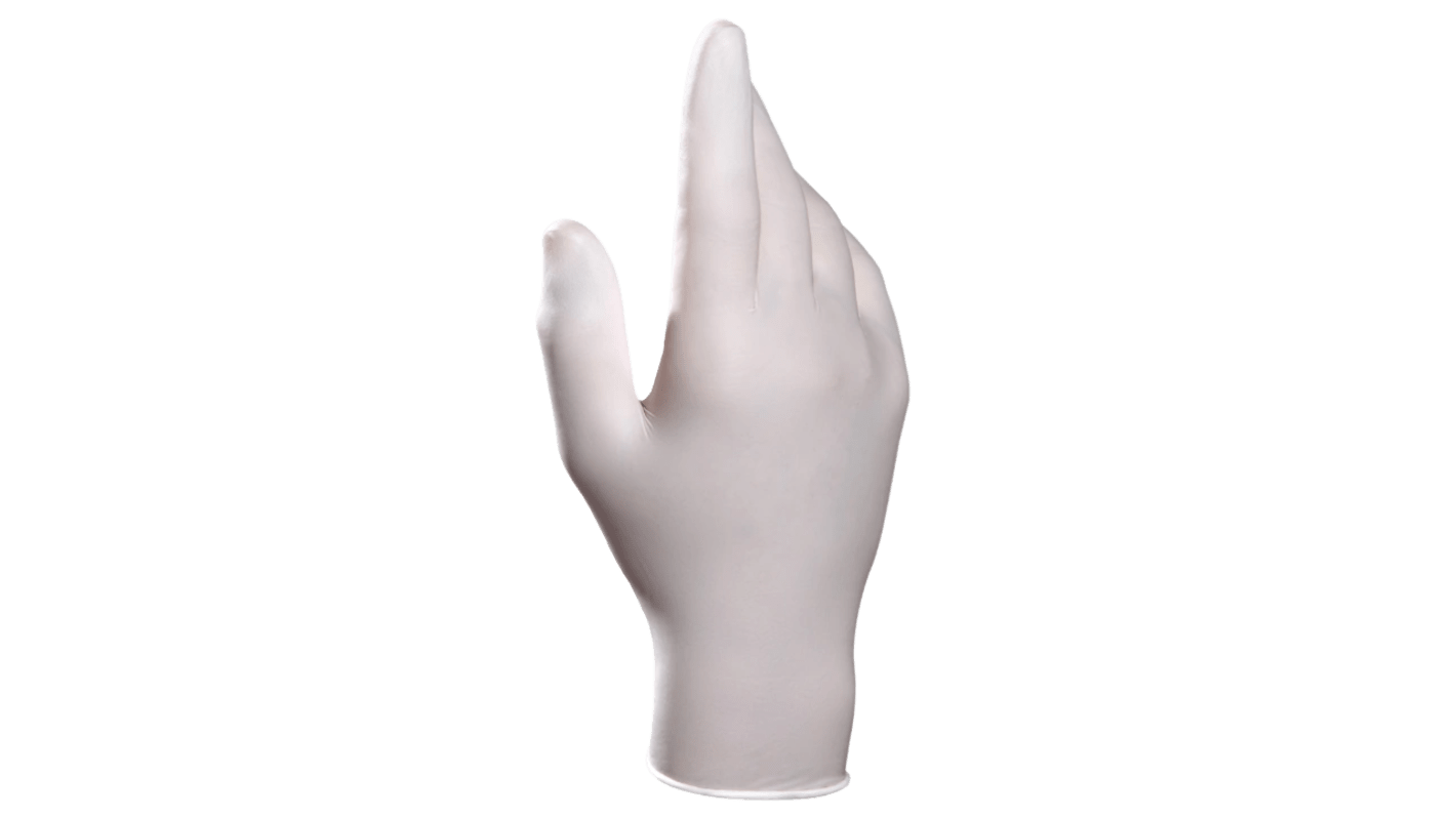 Mapa Solo 987 White Nitrile Disposable Gloves, Size 9, 100Pairs per Pack
