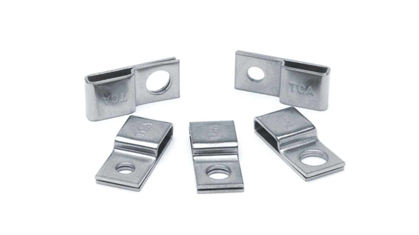 HellermannTyton Metal Cable Tie Mount 10.2 mm x 23mm, 10mm Max. Cable Tie Width
