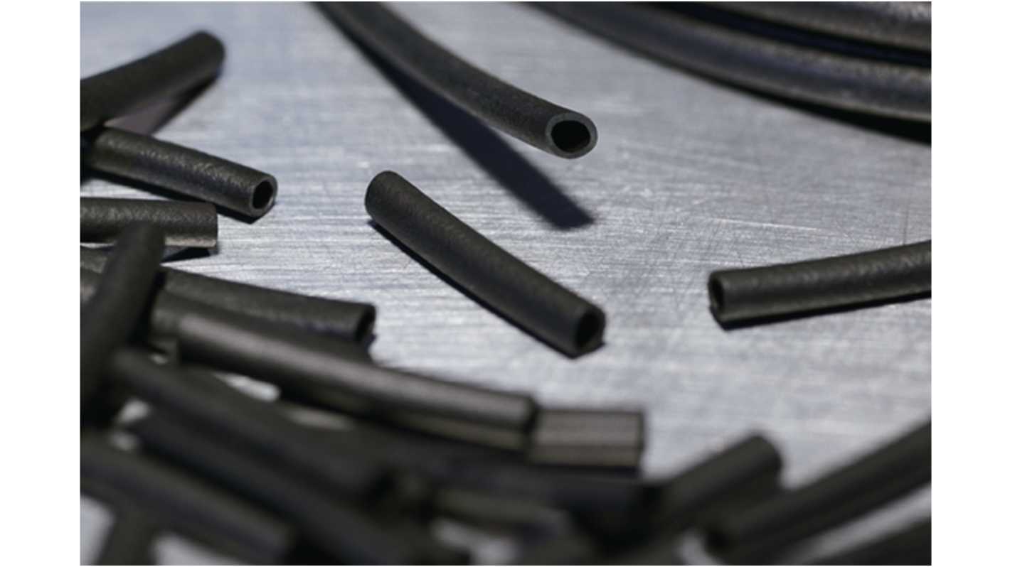 HellermannTyton Expandable Chloroprene Black Cable Sleeve, 7.5mm Diameter, 25m Length, HSMB-C3 Series