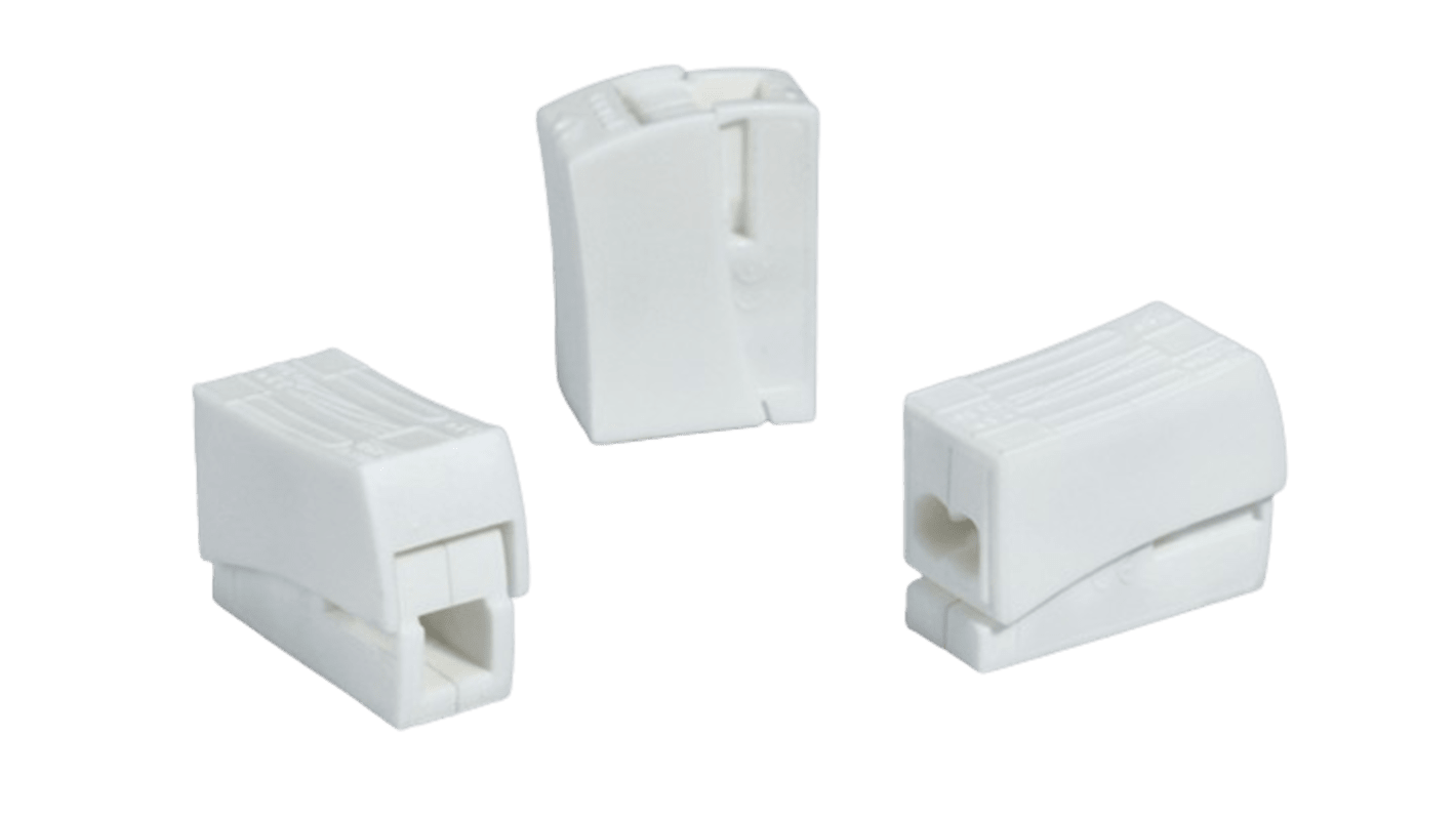 HellermannTyton 连接器, 3路, 24A, 线规0.5 → 2.5 mm², 推入式端接, HECL-2/1系列