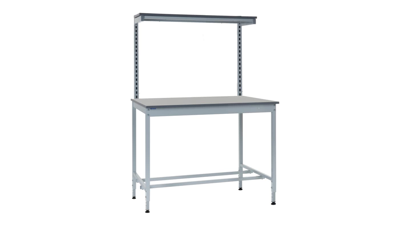 RS PRO Workbench, 300kg Max Load, Adjustable Height, 900mm x 1200mm x 840mm