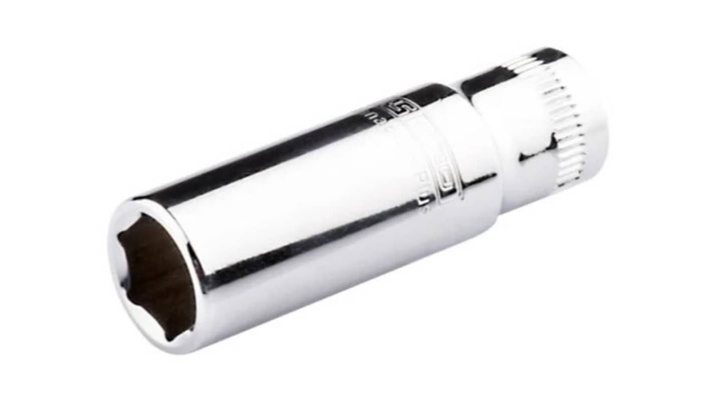 RS PRO 1/4 in Drive 3/8in Deep Socket, 6 point, 25mm Overall Length
