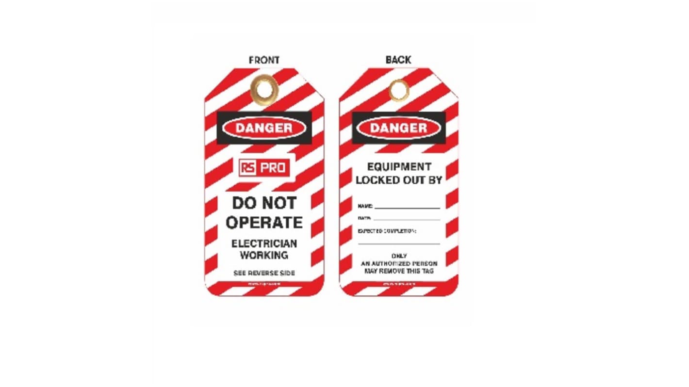 10Each x 'Do Not Operate' Lockout Tag