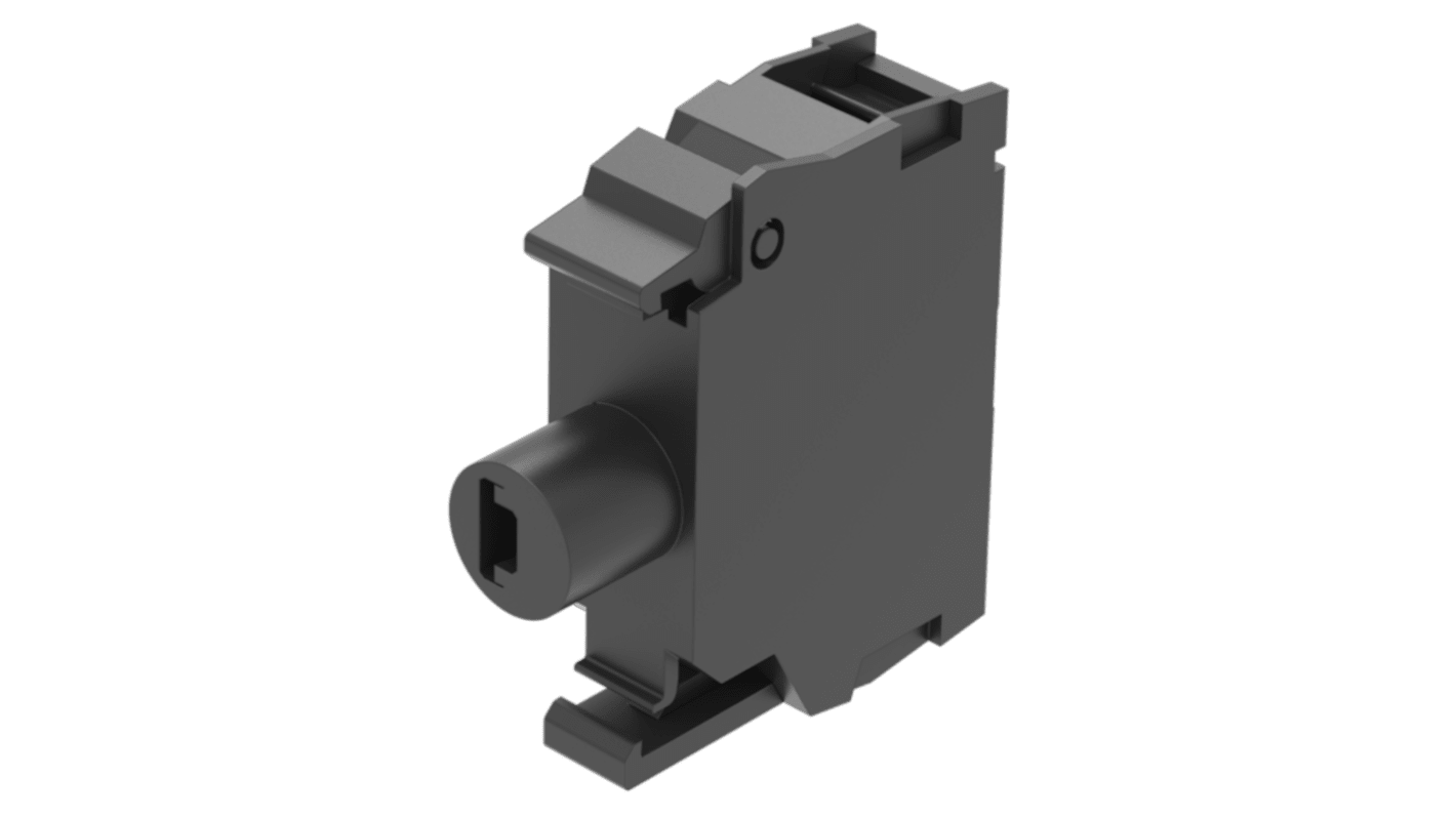 EAO 45-32 Series Lighting Unit for Use with Push Button Contact Block, 24, Yellow Light, Screw Terminal