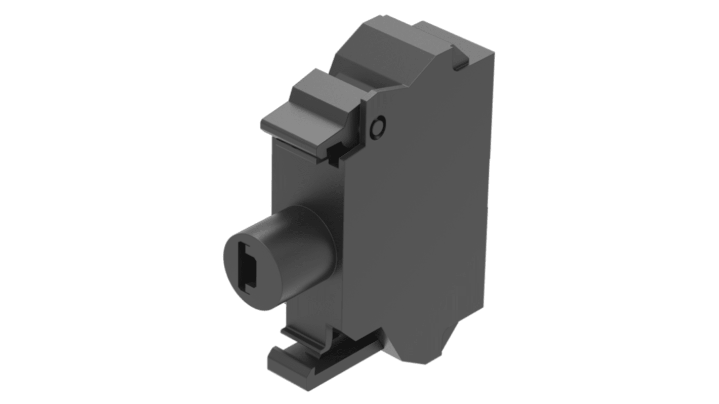 EAO Series 45 Series Lighting Unit for Use with Push Button Contact Block, 24, Blue Light, Spring Terminal