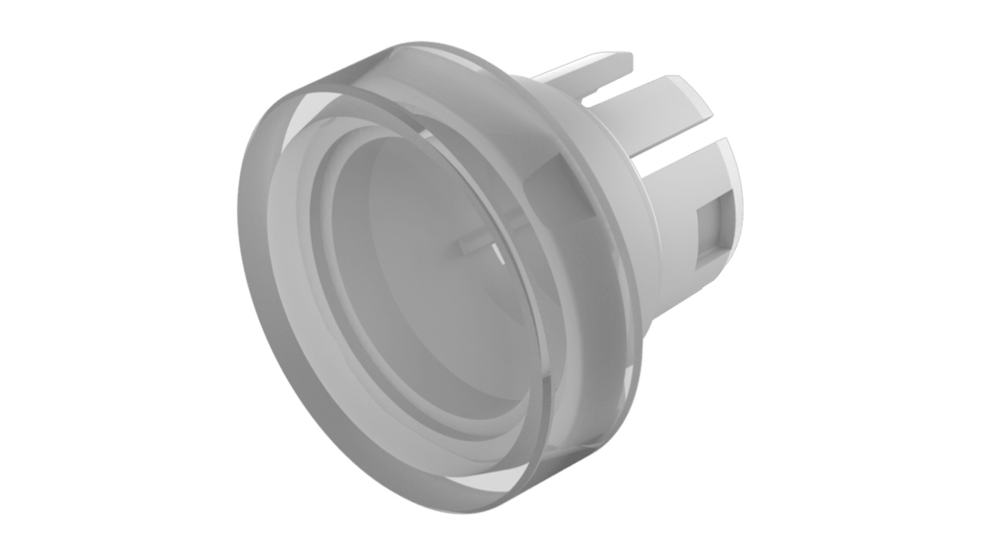 Indicator Lens Round Style, Black, 15.8 diameter