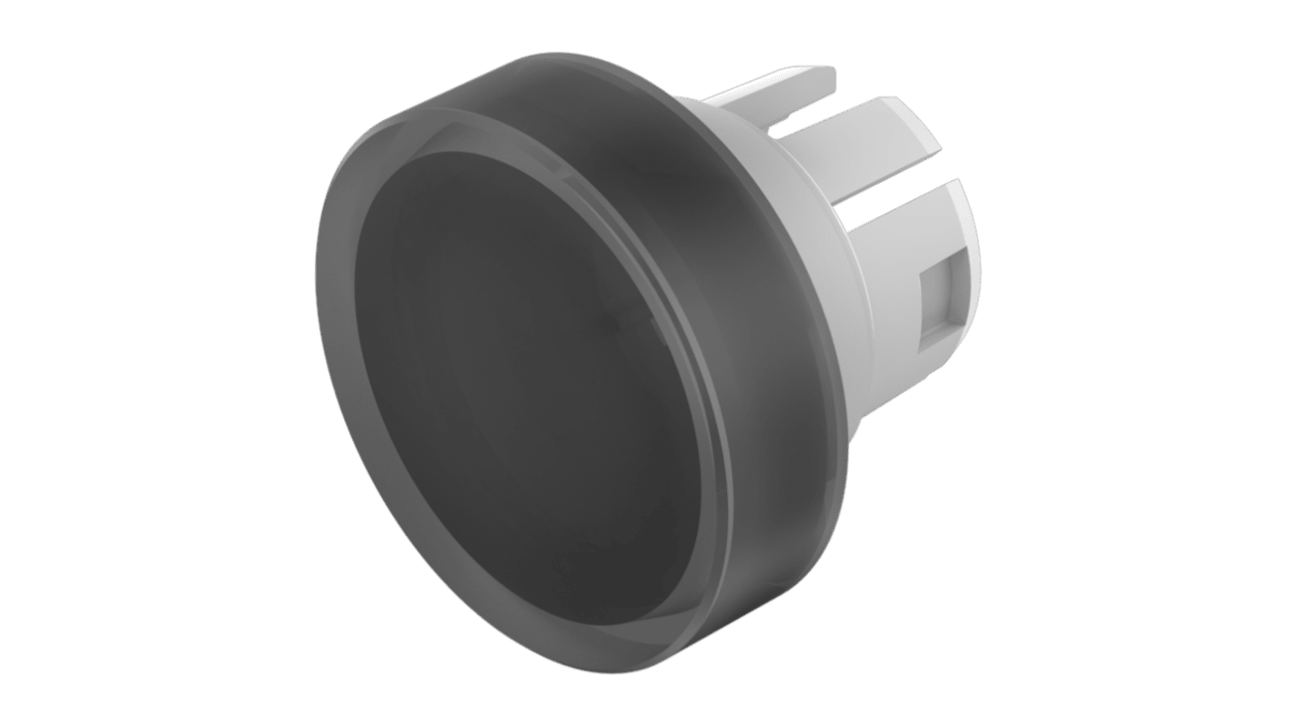 Indicator Lens Round Style, Black, 15.8 diameter