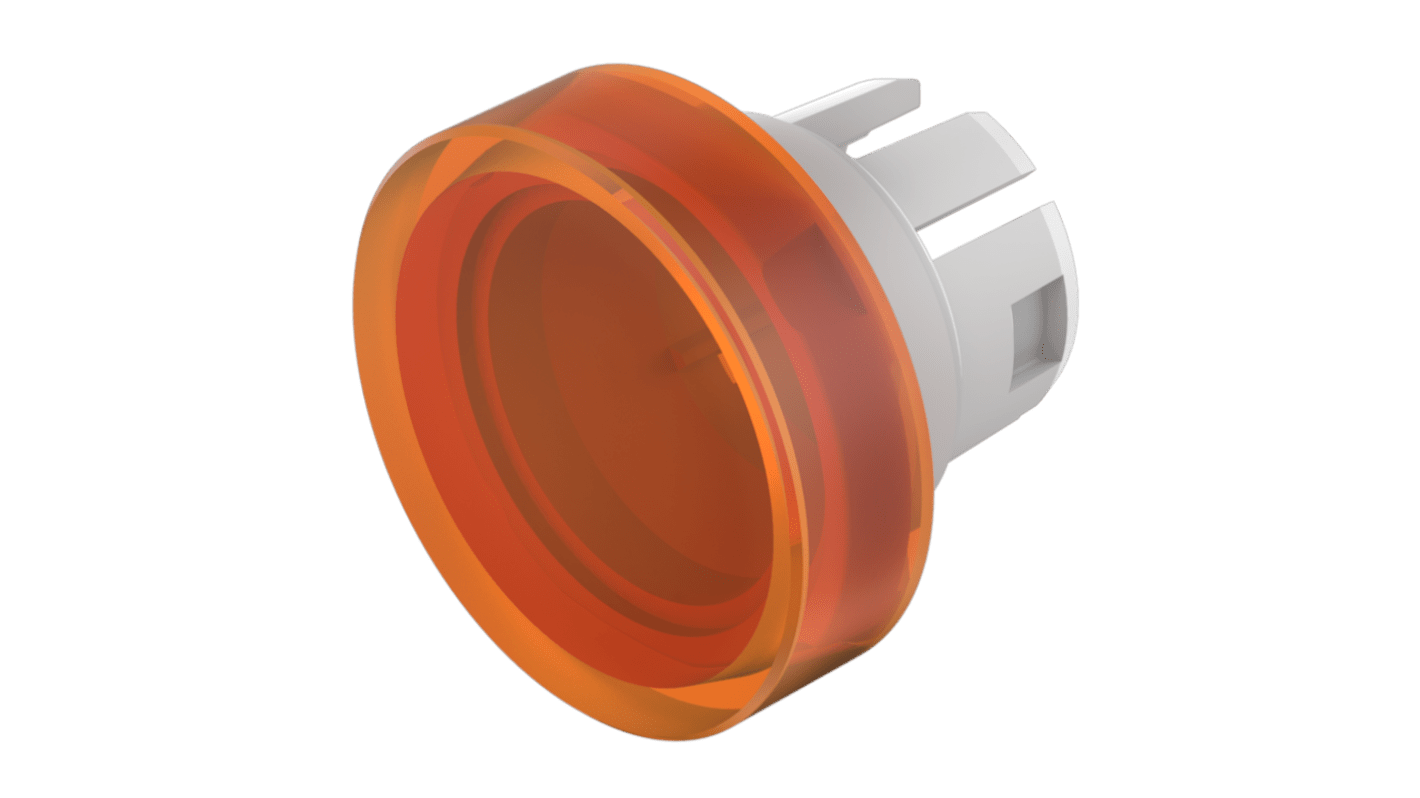 Indicator Lens Round Style, Orange, 15.8 diameter