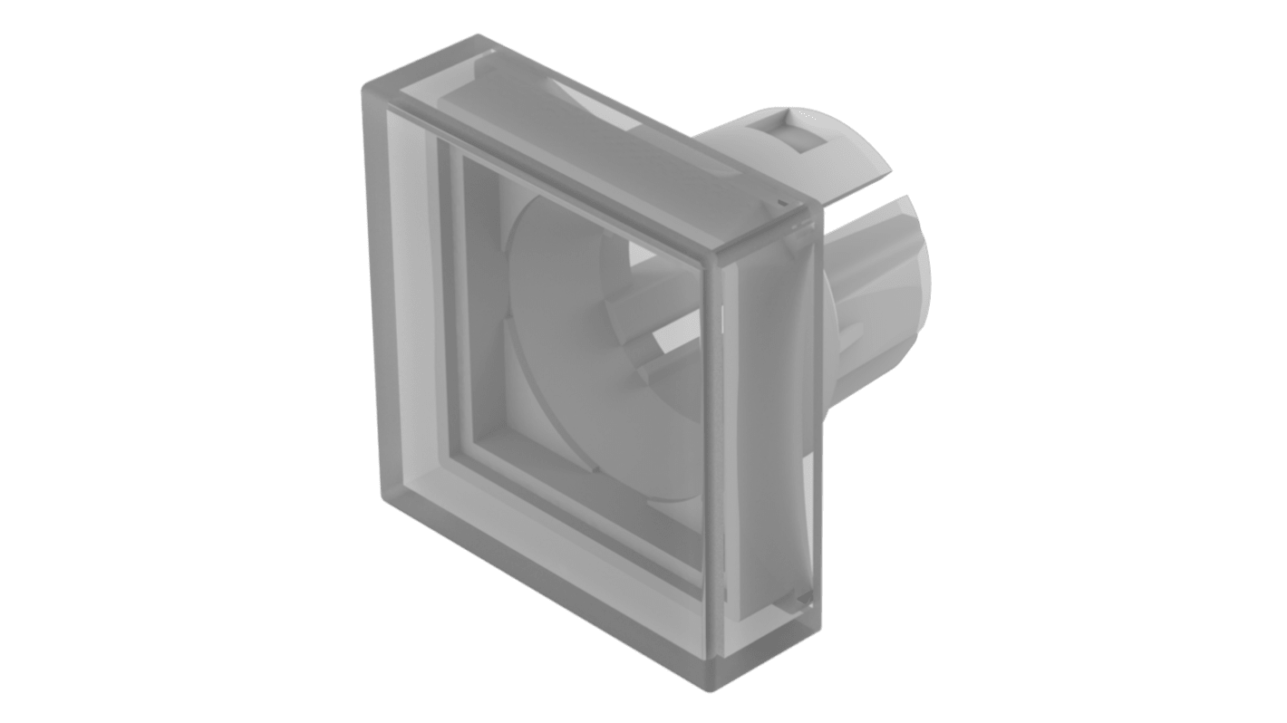 Indicator Lens Square Style, White, 15.3 Long