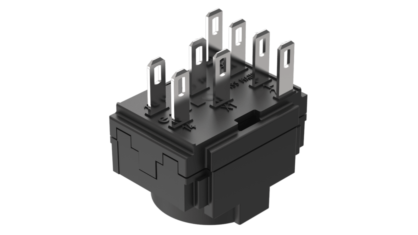 EAO Series 61 Series Illuminated Push Button Switch, Snap Action, Plug In, DPST, 150