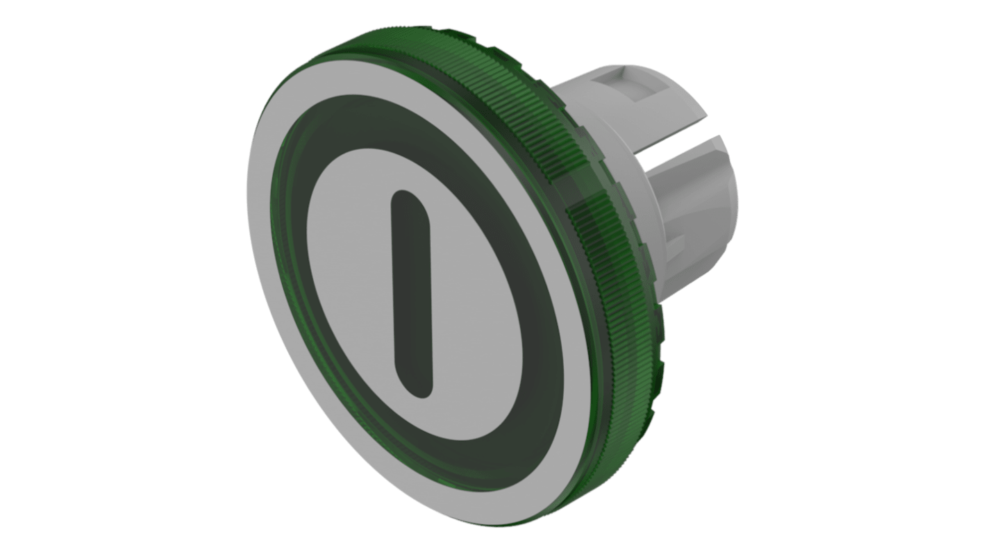 Indicator Lens Round Style, Green, 19.7 diameter
