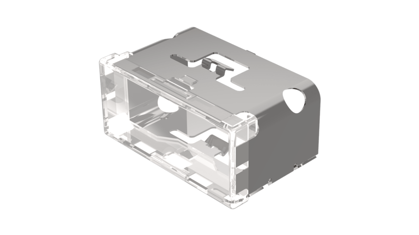 Indicator Lens Rectangle Style, Transparent Colorless, 38 diameter