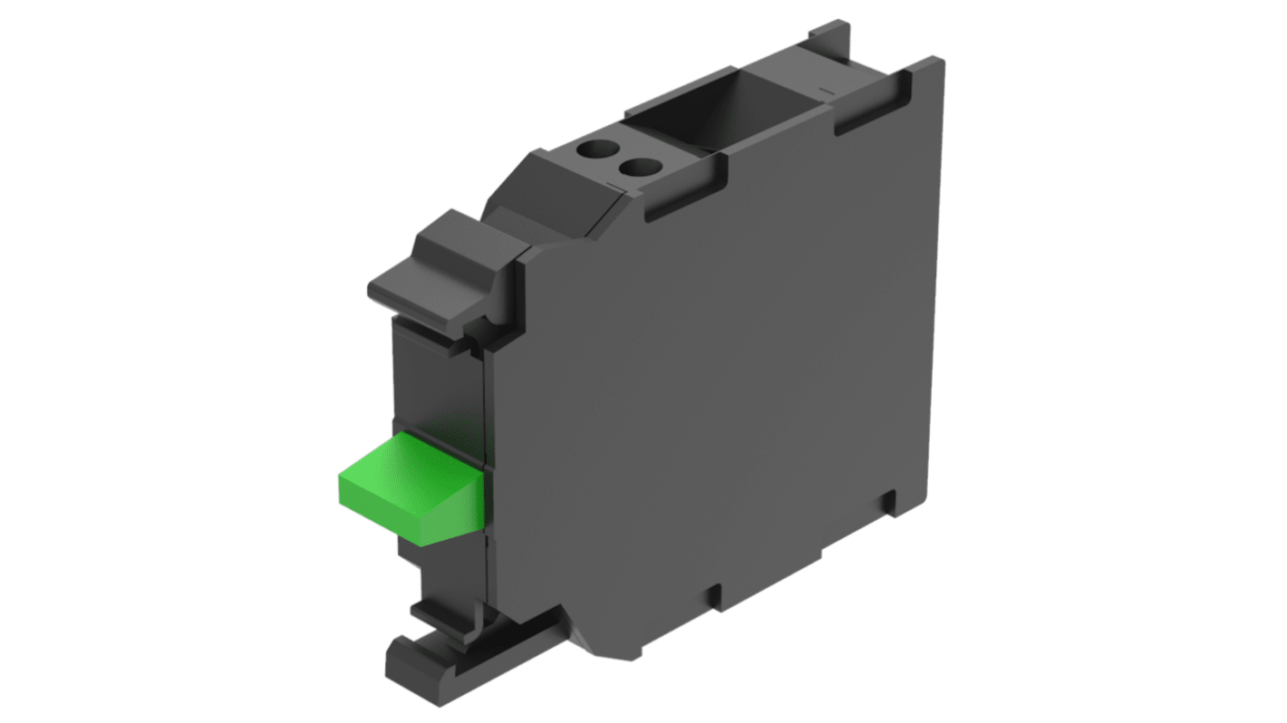 EAO Series 45 Series Push Button Switch, Slow Make, Front, DPST, 500, IP20, IP40
