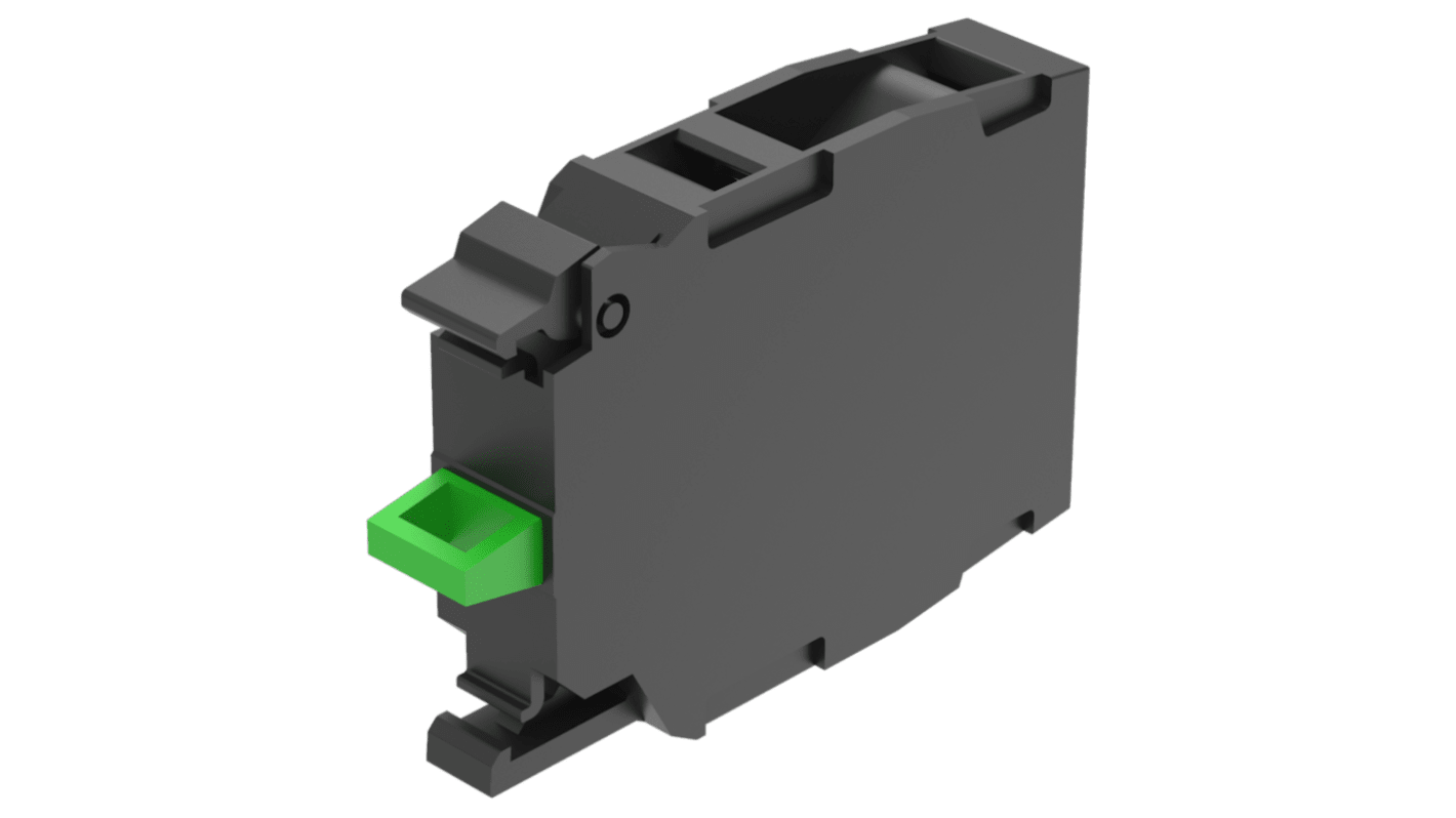 EAO Series 45 Series Push Button Switch, Slow Make, Front, DPST, 500, IP20, IP40