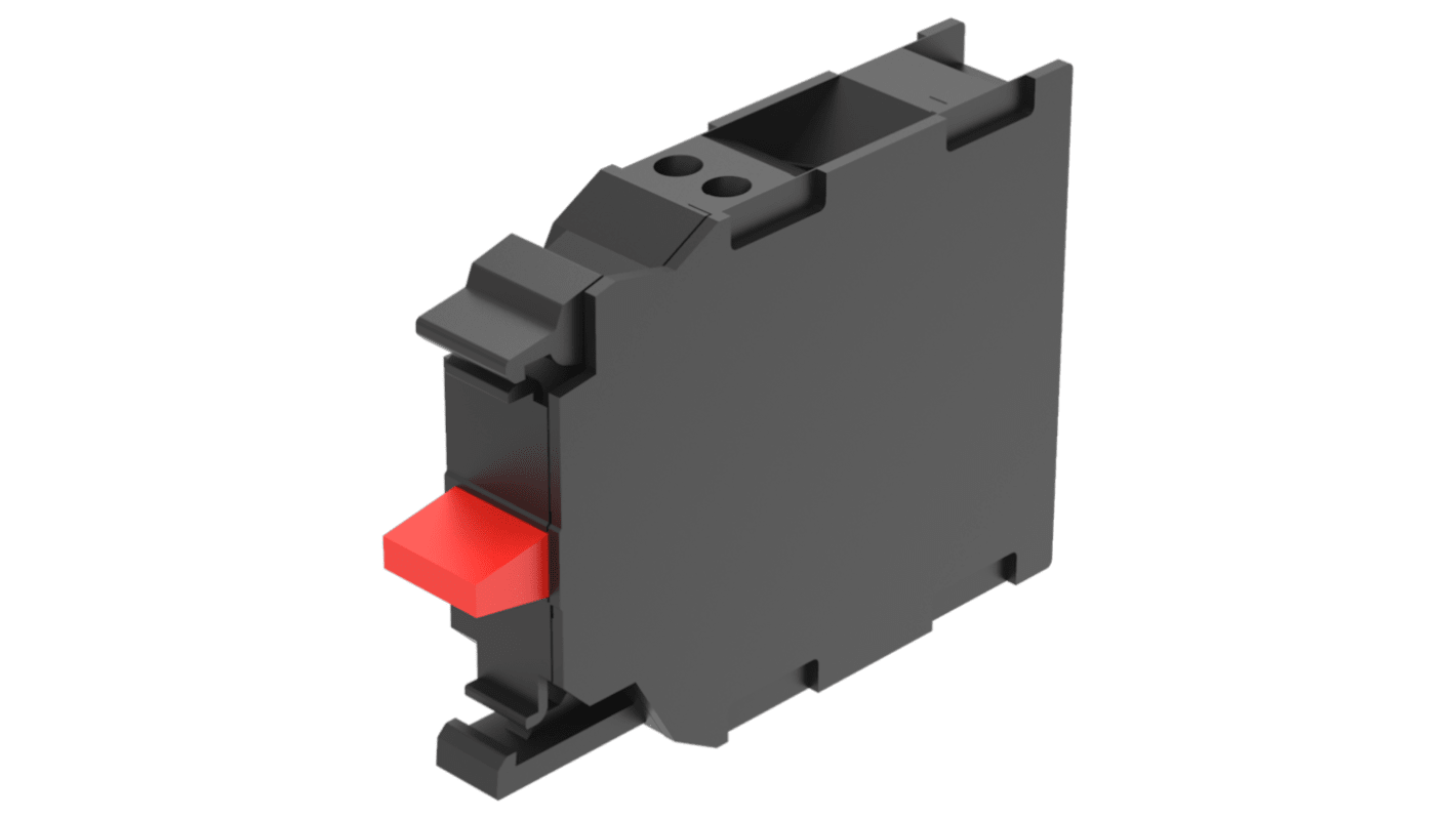 EAO Series 45 Series Push Button Switch, Slow Make, Front, DPST, 500, IP20, IP40