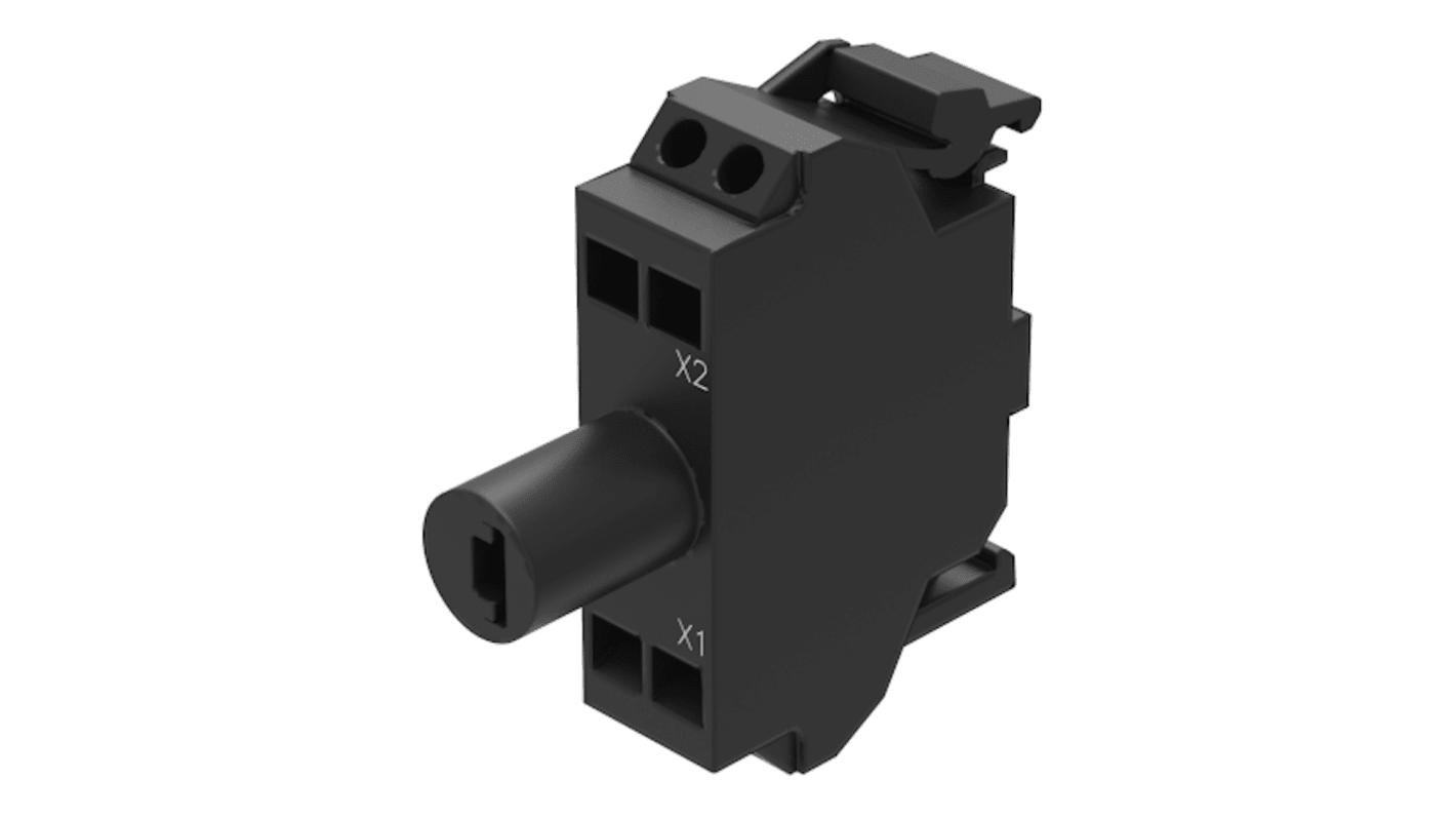EAO 45-32 Series Lighting Unit for Use with Enclosure, 24, Green Light, Spring Terminal