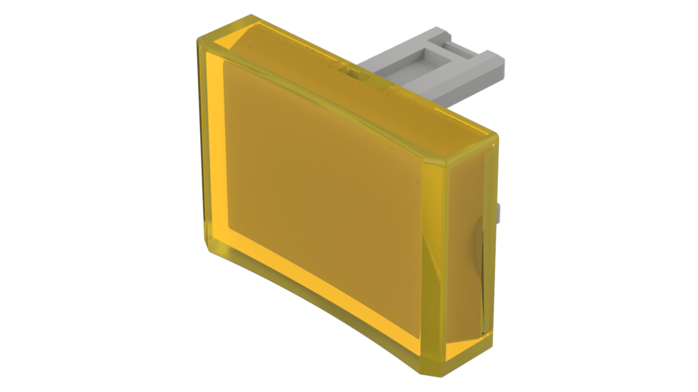Indicator Lens Rectangle Style, Yellow, 21.5 Long